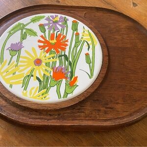 Vintage Goodwood Teak Cheese Board